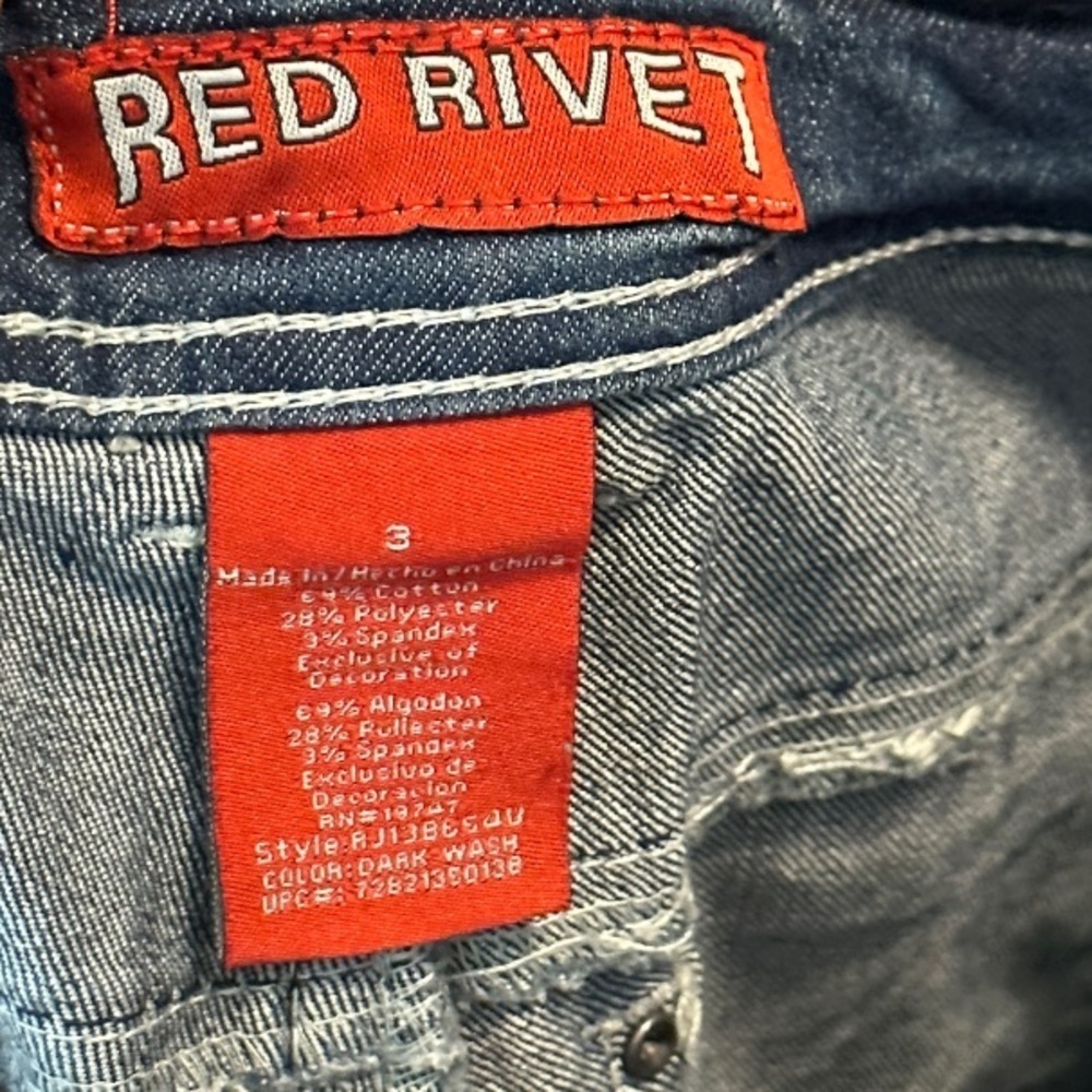 Red Rivet Jeans nwt - Picture 7 of 9